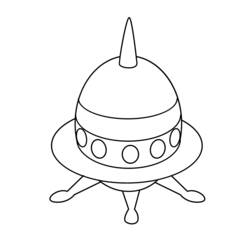 Coloring page: UFO (Characters) #103473 - Free Printable Coloring Pages