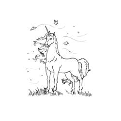 Coloring page: Unicorn (Characters) #19521 - Free Printable Coloring Pages