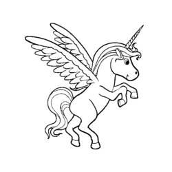 Coloring page: Unicorn (Characters) #19623 - Free Printable Coloring Pages