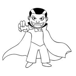 Coloring page: Vampire (Characters) #85885 - Free Printable Coloring Pages