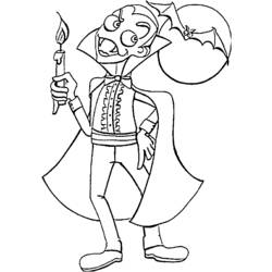 Coloring page: Vampire (Characters) #85975 - Free Printable Coloring Pages