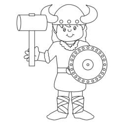 Coloring page: Viking (Characters) #149348 - Free Printable Coloring Pages