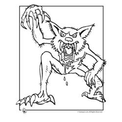 Coloring page: Werewolf (Characters) #100018 - Free Printable Coloring Pages