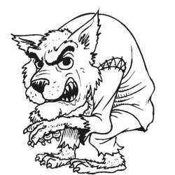 Coloring page: Werewolf (Characters) #100025 - Free Printable Coloring Pages