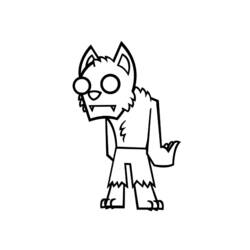 Coloring page: Werewolf (Characters) #100028 - Free Printable Coloring Pages