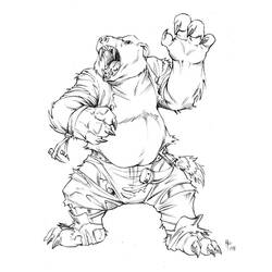 Coloring page: Werewolf (Characters) #100030 - Free Printable Coloring Pages
