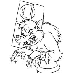 Coloring page: Werewolf (Characters) #100033 - Free Printable Coloring Pages
