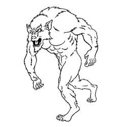 Coloring page: Werewolf (Characters) #100049 - Free Printable Coloring Pages