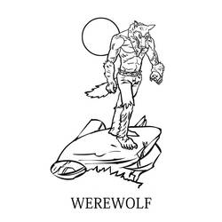 Coloring page: Werewolf (Characters) #100081 - Free Printable Coloring Pages