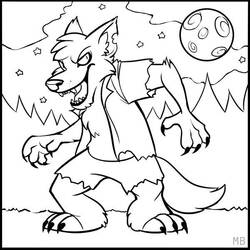 Coloring page: Werewolf (Characters) #99995 - Free Printable Coloring Pages