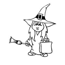 Coloring page: Witch (Characters) #108127 - Free Printable Coloring Pages