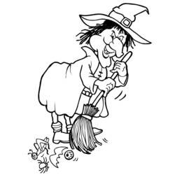 Coloring page: Witch (Characters) #108130 - Free Printable Coloring Pages