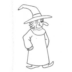 Coloring page: Witch (Characters) #108132 - Free Printable Coloring Pages