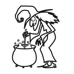 Coloring page: Witch (Characters) #108159 - Free Printable Coloring Pages