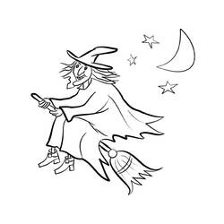 Coloring page: Witch (Characters) #108160 - Free Printable Coloring Pages