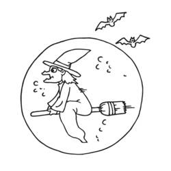 Coloring page: Witch (Characters) #108161 - Free Printable Coloring Pages