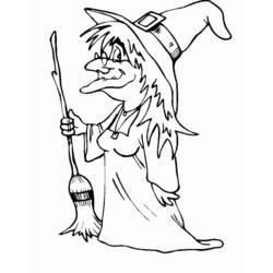Coloring page: Witch (Characters) #108201 - Free Printable Coloring Pages