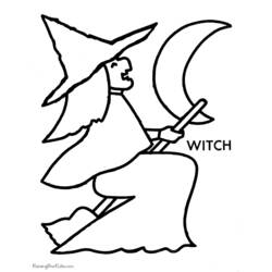 Coloring page: Witch (Characters) #108206 - Free Printable Coloring Pages