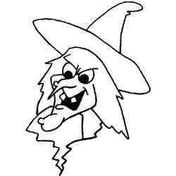 Coloring page: Witch (Characters) #108387 - Free Printable Coloring Pages