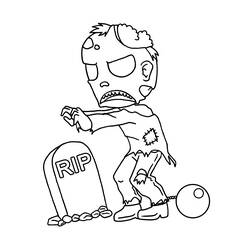 Coloring page: Zombie (Characters) #85580 - Free Printable Coloring Pages
