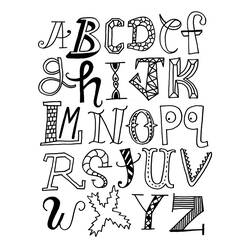 Coloring page: Alphabet (Educational) #124613 - Free Printable Coloring Pages