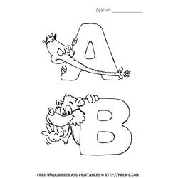 Coloring page: Alphabet (Educational) #124826 - Free Printable Coloring Pages