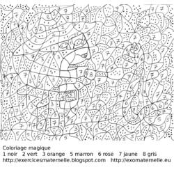 Coloring pages: Coloring by numbers - Free Printable Coloring Pages