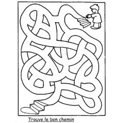 Coloring page: Labyrinths (Educational) #126552 - Free Printable Coloring Pages