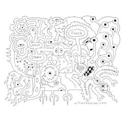 Coloring page: Labyrinths (Educational) #126640 - Free Printable Coloring Pages
