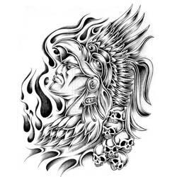 Coloring page: Aztec Mythology (Gods and Goddesses) #111550 - Free Printable Coloring Pages