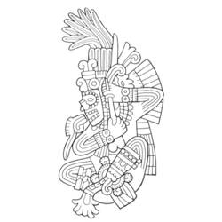 Coloring page: Aztec Mythology (Gods and Goddesses) #111592 - Free Printable Coloring Pages