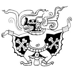 Coloring page: Aztec Mythology (Gods and Goddesses) #111624 - Free Printable Coloring Pages