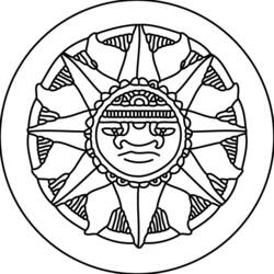 Coloring page: Aztec Mythology (Gods and Goddesses) #111751 - Free Printable Coloring Pages