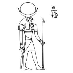 Coloring page: Egyptian Mythology (Gods and Goddesses) #111127 - Free Printable Coloring Pages