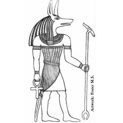 Coloring page: Egyptian Mythology (Gods and Goddesses) #111138 - Free Printable Coloring Pages