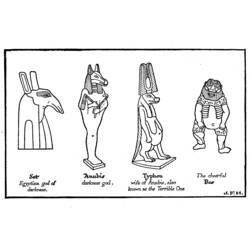 Coloring page: Egyptian Mythology (Gods and Goddesses) #111143 - Free Printable Coloring Pages