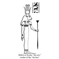 Coloring page: Egyptian Mythology (Gods and Goddesses) #111150 - Free Printable Coloring Pages
