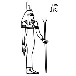 Coloring page: Egyptian Mythology (Gods and Goddesses) #111152 - Free Printable Coloring Pages