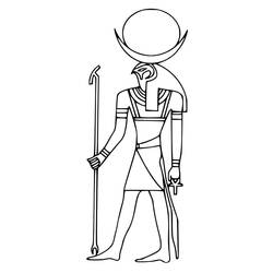 Coloring page: Egyptian Mythology (Gods and Goddesses) #111173 - Free Printable Coloring Pages
