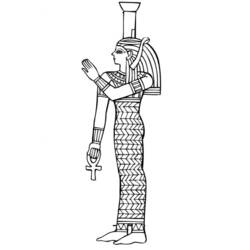 Coloring page: Egyptian Mythology (Gods and Goddesses) #111229 - Free Printable Coloring Pages