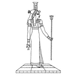 Coloring page: Egyptian Mythology (Gods and Goddesses) #111230 - Free Printable Coloring Pages