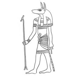 Coloring page: Egyptian Mythology (Gods and Goddesses) #111269 - Free Printable Coloring Pages