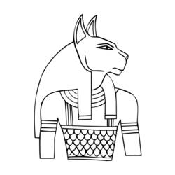 Coloring page: Egyptian Mythology (Gods and Goddesses) #111300 - Free Printable Coloring Pages