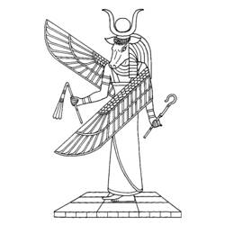 Coloring page: Egyptian Mythology (Gods and Goddesses) #111304 - Free Printable Coloring Pages