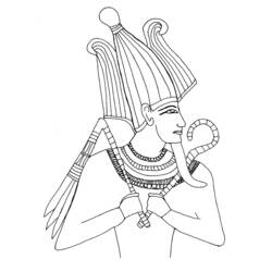 Coloring page: Egyptian Mythology (Gods and Goddesses) #111325 - Free Printable Coloring Pages