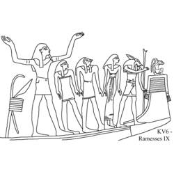 Coloring page: Egyptian Mythology (Gods and Goddesses) #111495 - Free Printable Coloring Pages