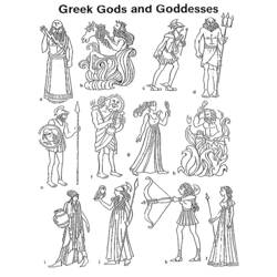 Coloring page: Greek Mythology (Gods and Goddesses) #109694 - Free Printable Coloring Pages