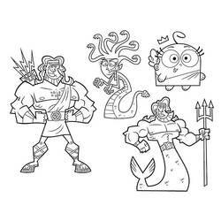 Coloring page: Greek Mythology (Gods and Goddesses) #109887 - Free Printable Coloring Pages