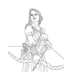 Coloring page: Greek Mythology (Gods and Goddesses) #109888 - Free Printable Coloring Pages