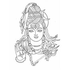 Coloring page: Hindu Mythology (Gods and Goddesses) #109217 - Free Printable Coloring Pages